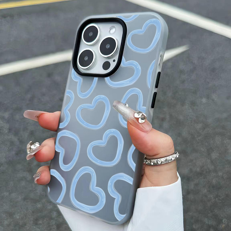 Phone Cases Store - Cute Oil Painting Love Heart Pattern