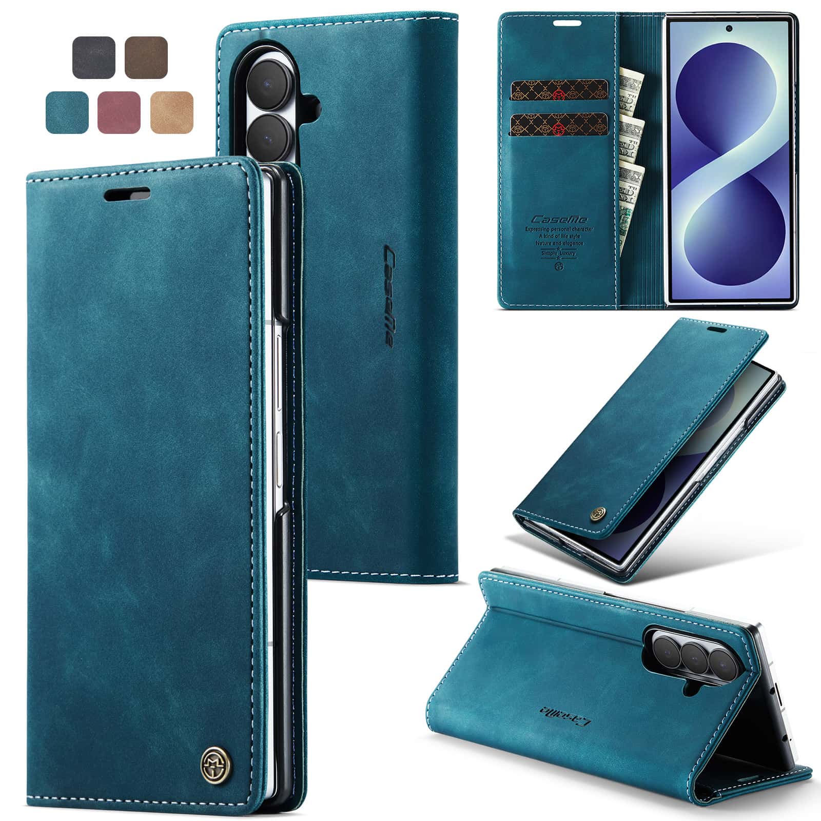 Leather Flip Wallet Case for S - Leather Folio Wallet Case ulasan dan harga