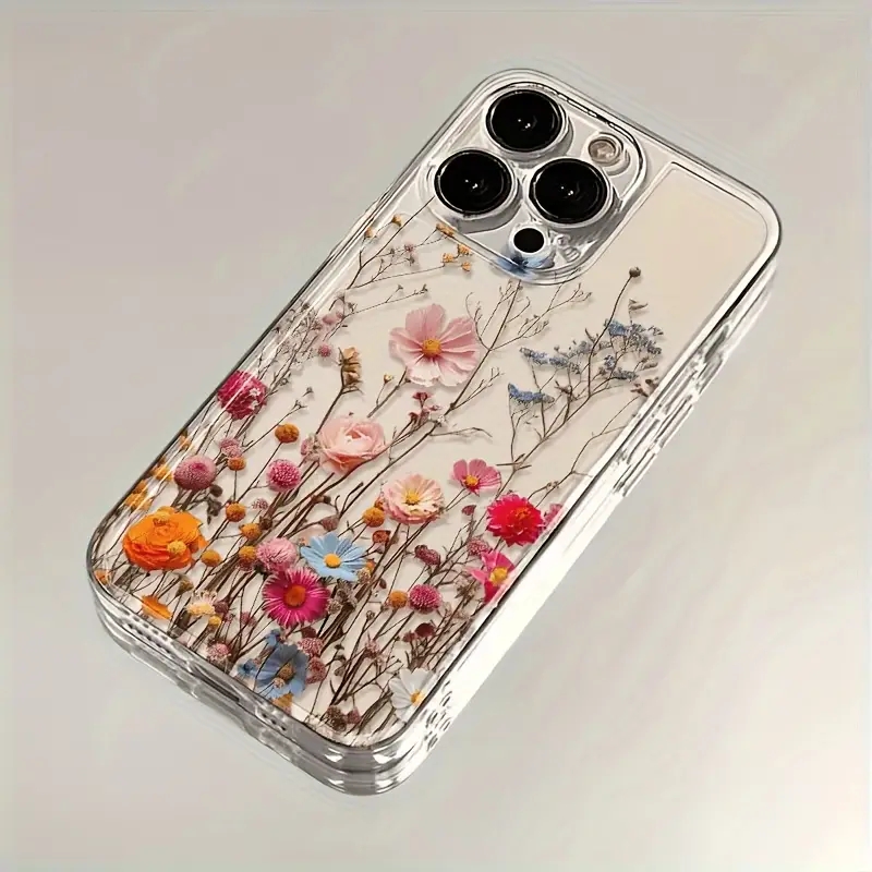 Vintage Wild Flower Clear TPU  - Phone Cases Wildflower ulasan dan harga