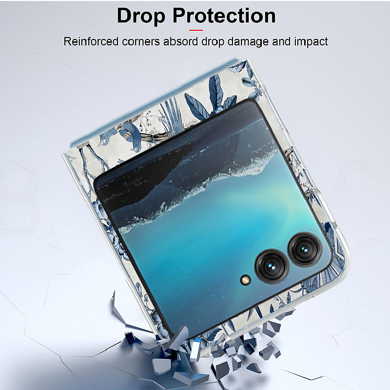 Blue Flowers Forest Print Phon - Phone Cases Motorola ulasan dan harga