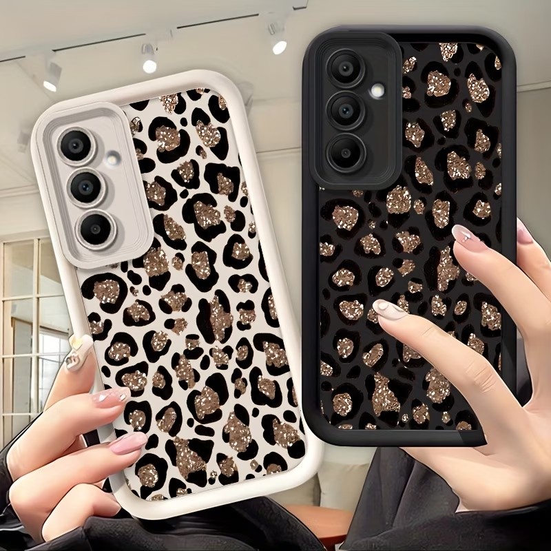Glitter Leopard Print Silicone - Phone Cases Leopard Print ulasan dan harga