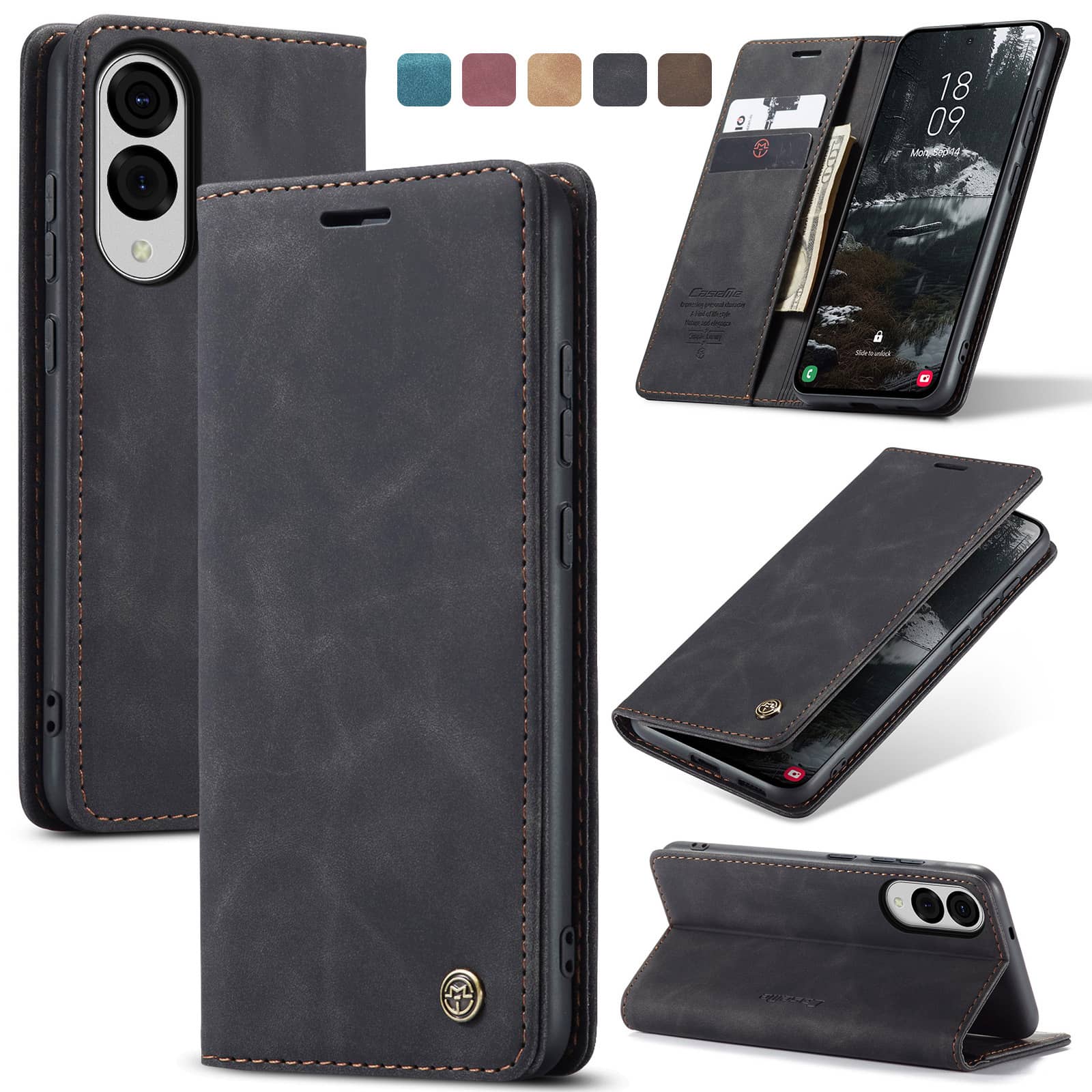 Flip Wallet Case for Samsung G - Leather Folio Wallet Case ulasan dan harga