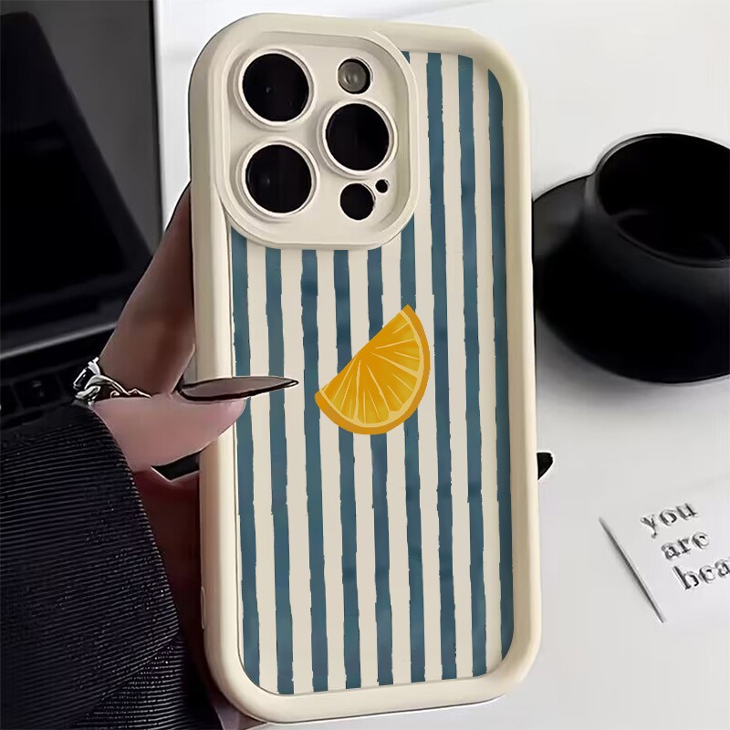 Striped Lemon Slice Pattern Ph - Phone Cases Store ulasan dan harga