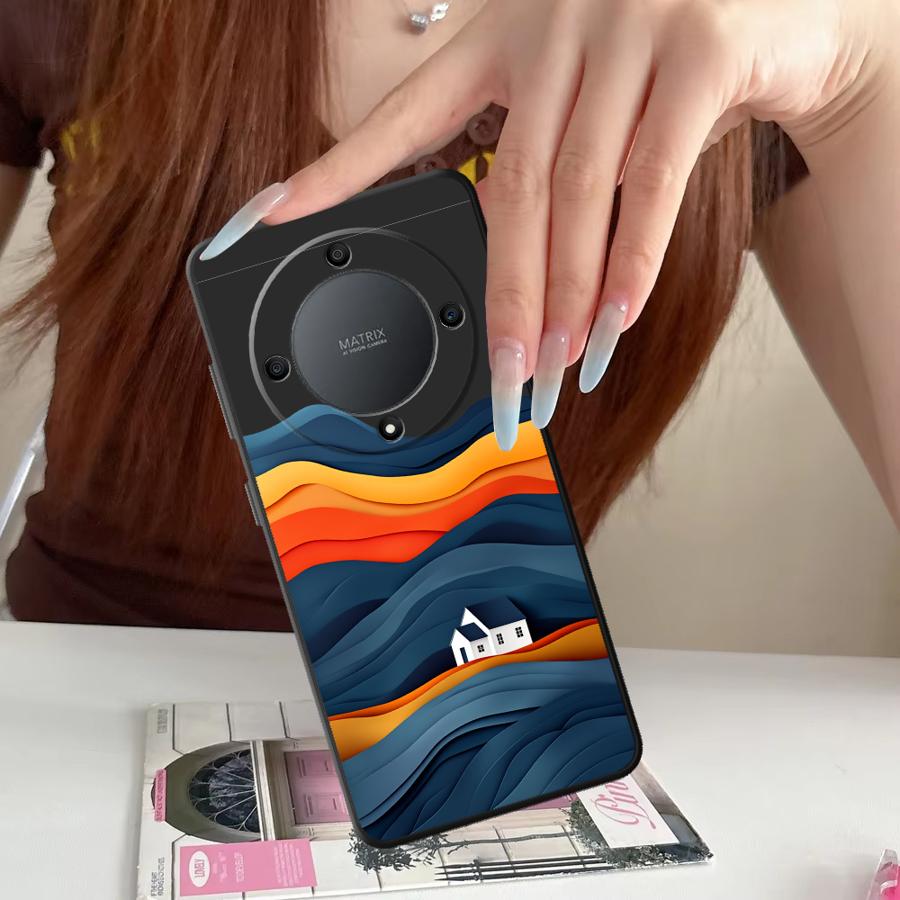 Abstract Mountain View Cabin F - Phone Cases Honor ulasan dan harga