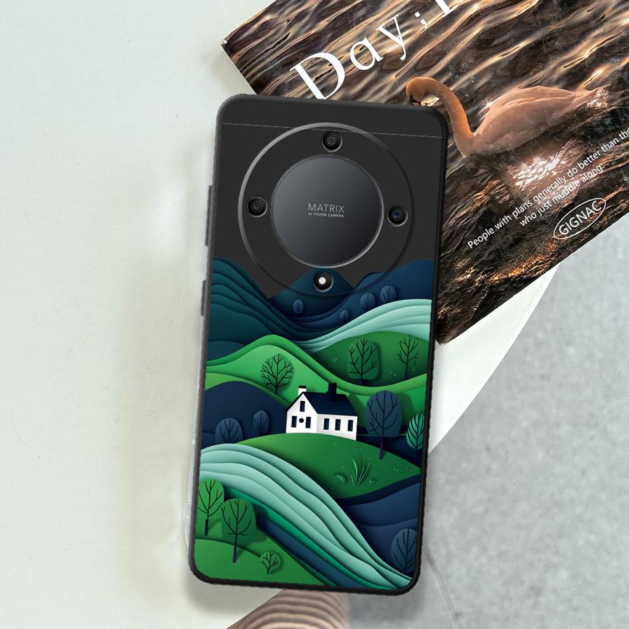 Abstract Mountain View Cabin F - Phone Cases Honor ulasan dan harga