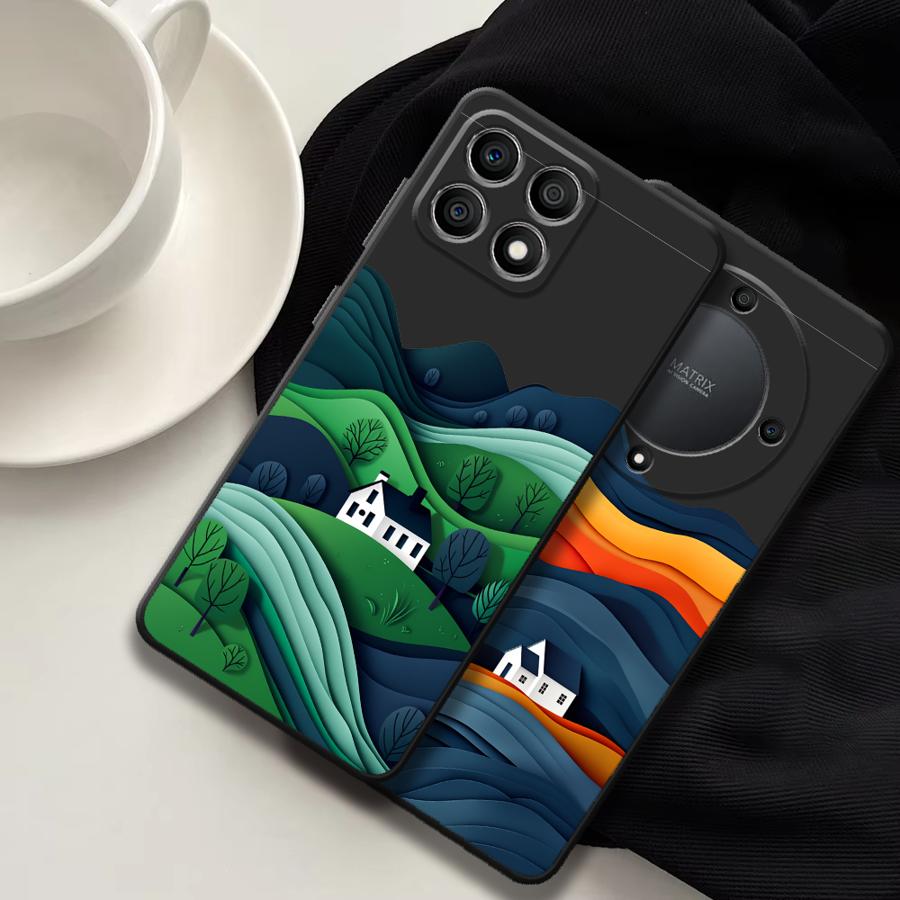 Abstract Mountain View Cabin F - Phone Cases Honor ulasan dan harga