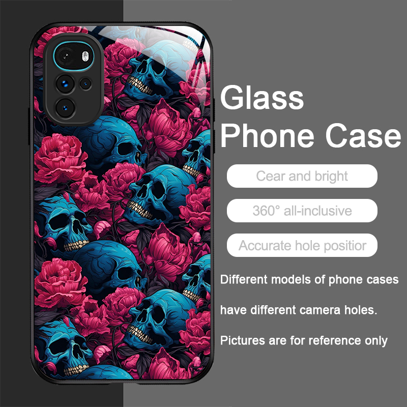 Personality Skull Flower Trend - Phone Cases Motorola ulasan dan harga