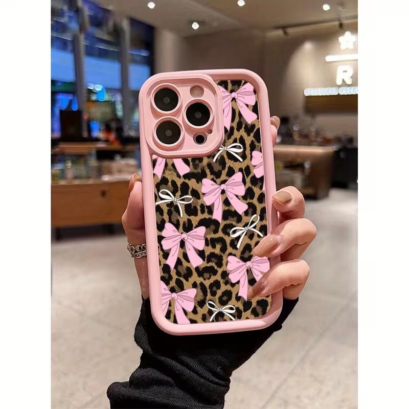 Leopard Print Bow Phone Case F - Phone Cases Leopard Print ulasan dan harga