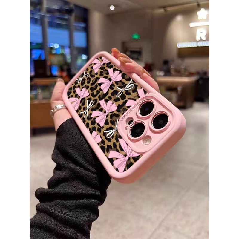 Leopard Print Bow Phone Case F - Phone Cases Leopard Print ulasan dan harga